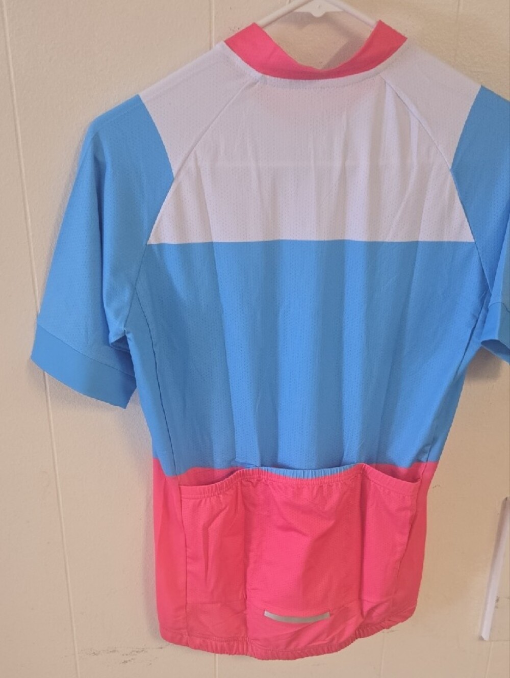 JPO.JPO Colorblock Cycling Jersey - Blue, White, Pink - Picture 7 of 8